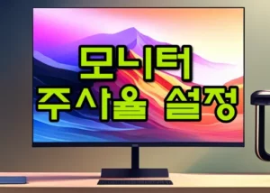 모니터 주사율 설정 썸네일