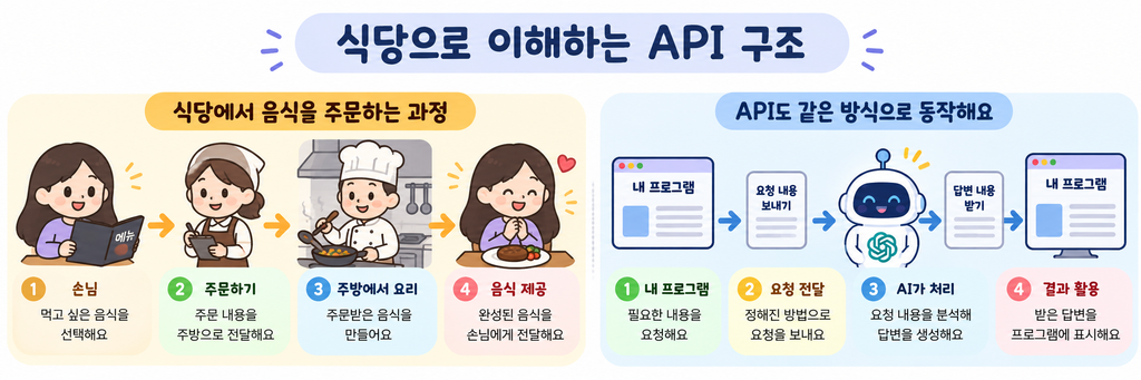 식당과 API 비교
